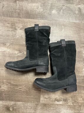 UGG Australia Bruckner Black Water-Resistant Slouch Boots Size 9